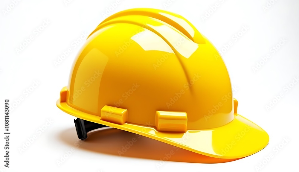 yellow helmet isolated on white yellow helmet isolated on white