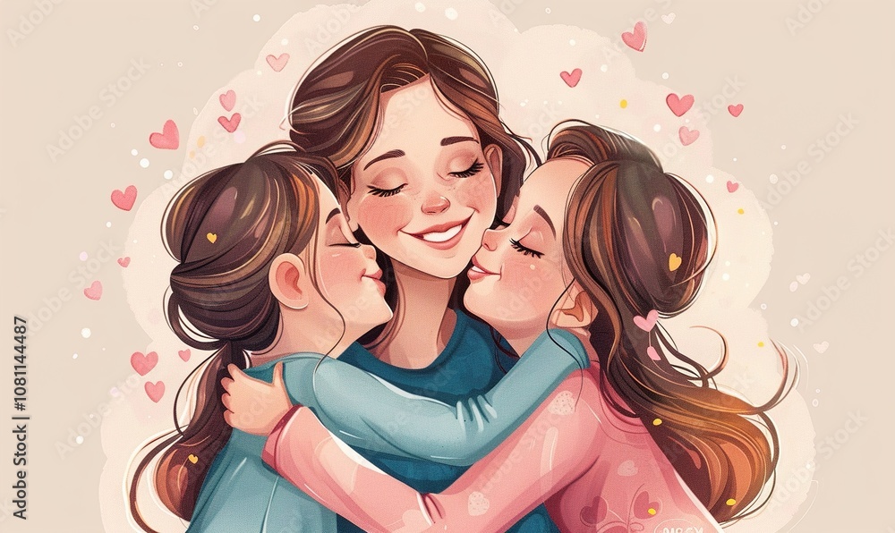 happiness of love on Mothers Day of gratitude for mother struggle for sake of family ai generated happiness of love on Mothers Day of gratitude for mother struggle for sake of family ai generated