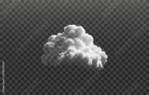 Realistic Cloud, smoke, fog, background png. Vector cloud or smoke on isolated transparent background. Vector 10 EPS	