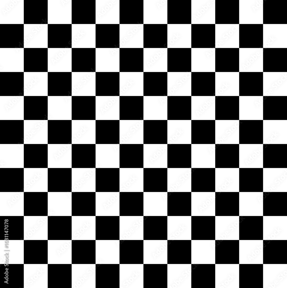 Seamless Black and White Checkered Pattern Vector - Classic Background Design Seamless Black and White Checkered Pattern Vector - Classic Background Design