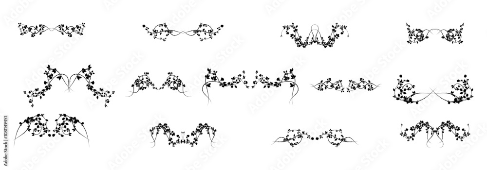 Obraz premium huge high quality long rose elements vector new