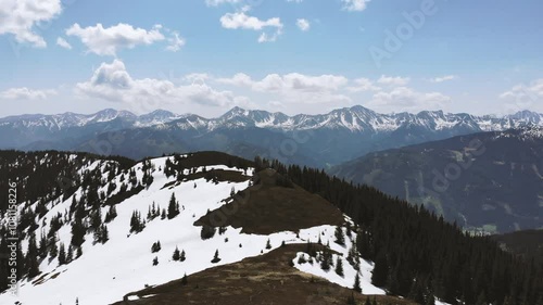 Drone video of Austria mountains