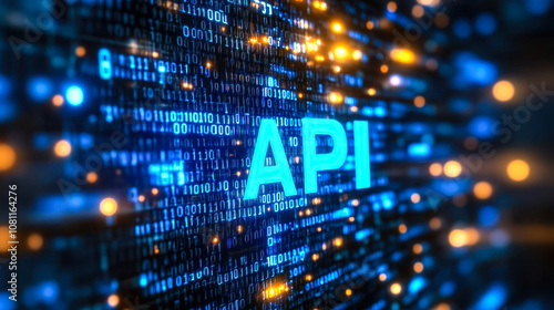 Digital Matrix Binary Code Depicting API for Automated Process Integration in Technology