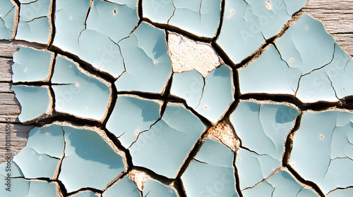 Cracked Light Blue Paint on Wood, cracked paint, peeling paint, weathered wood, aged wood, texture