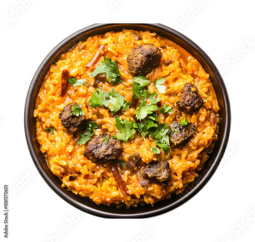 Top view of Indian food samosa on a transparent background. isolated background.