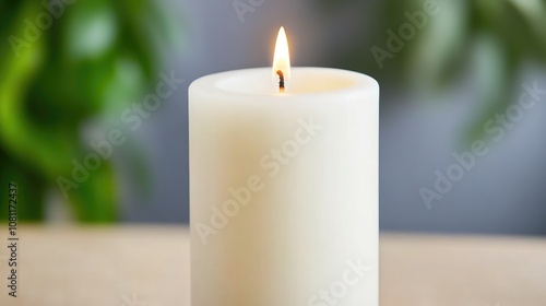 Flickering Candle for Mindful Meditation Practice