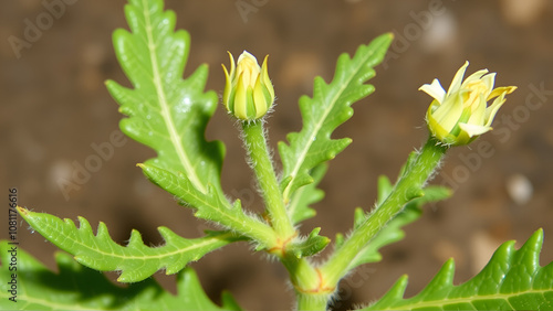 Cistus creticus is a species of shrubby plant in the family Cistaceae. photo