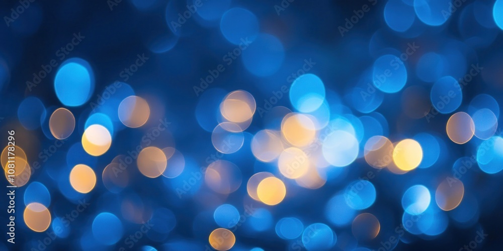 Abstract blue and yellow bokeh background. Abstract blue and yellow bokeh background.