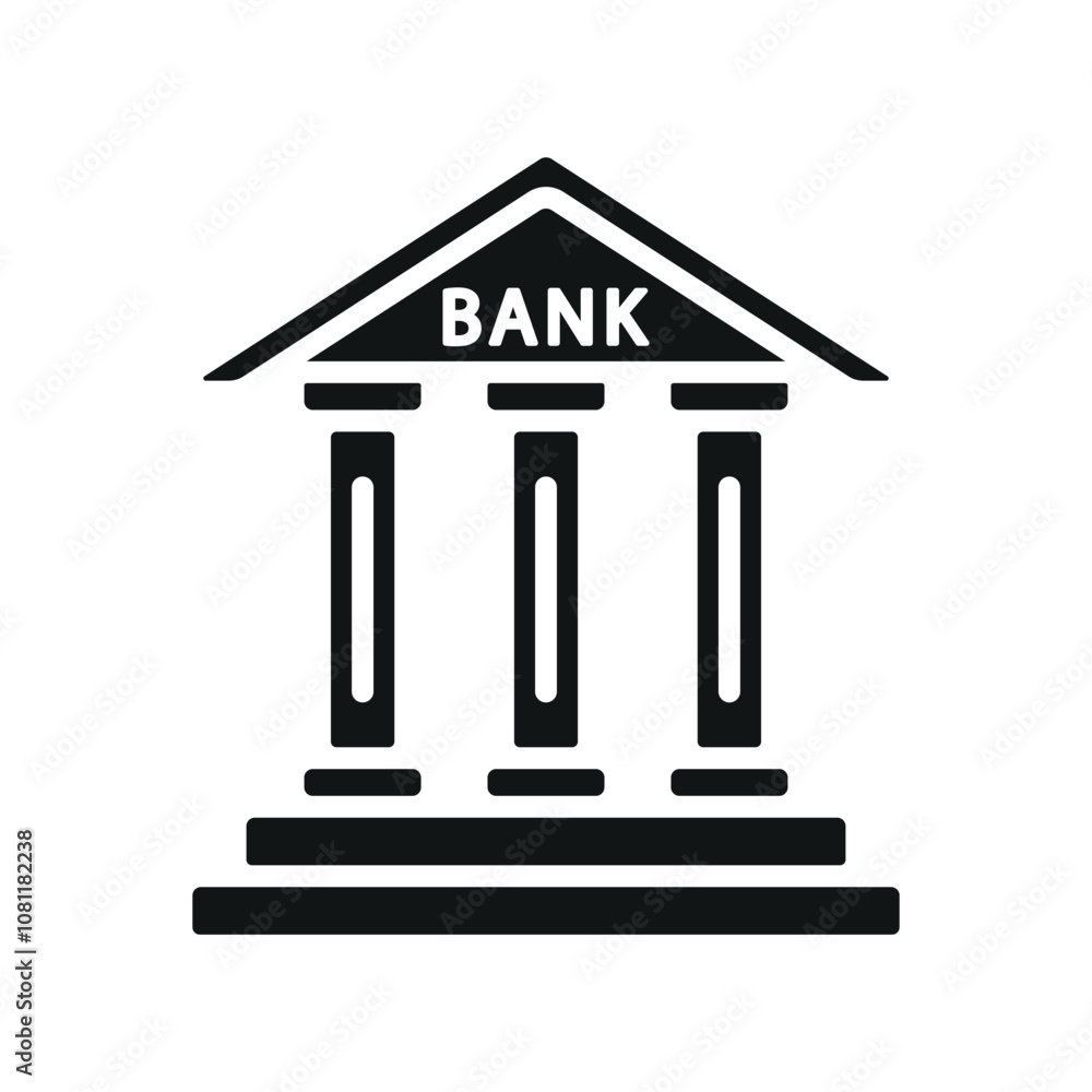 Bank building icon vector design templates simple and modern Bank building icon vector design templates simple and modern