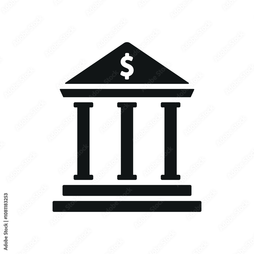 Bank building icon vector design templates simple and modern Bank building icon vector design templates simple and modern