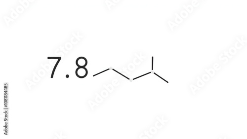 3D image of 7,8-Dihydroxyflavone skeletal formula - molecular chemical structure of 7,8-DHF isolated on white background photo