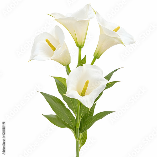 Elegant White Calla Lilies Bouquet, calla lily, white calla lily, flowers, floral arrangement, white flowers