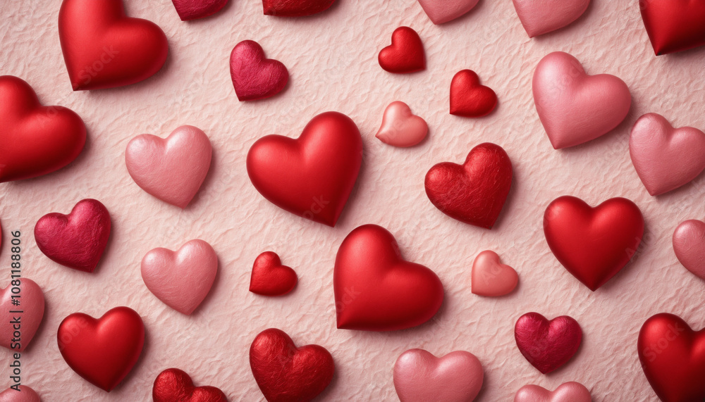 red hearts on a white background red hearts on a white background