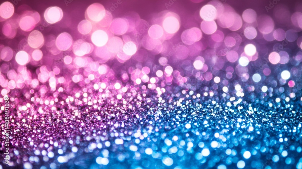 Abstract Blurred Background with Pink and Blue Glitter Abstract Blurred Background with Pink and Blue Glitter