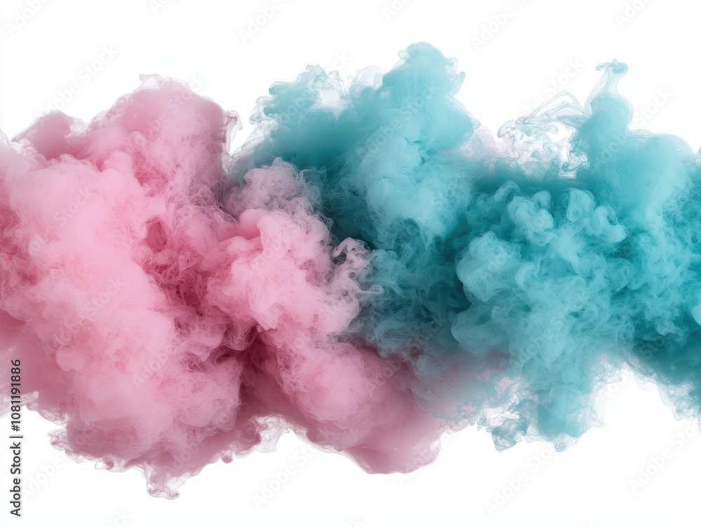 Fototapeta premium Colorful smoke explosion abstract background