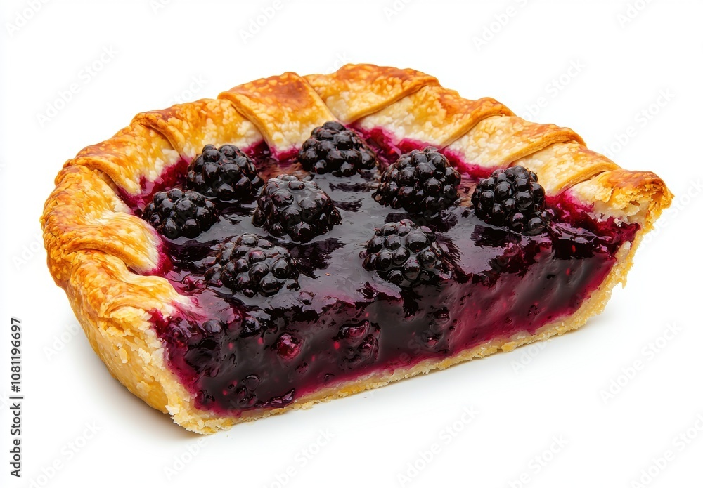 Delicious blackberry pie with flaky crust Delicious blackberry pie with flaky crust