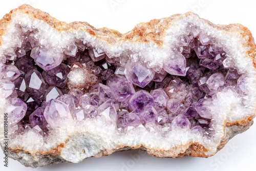 Stunning amethyst crystal geode photo