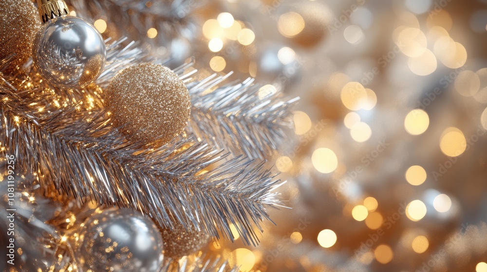 Silver and Gold Christmas Tree Ornaments Silver and Gold Christmas Tree Ornaments