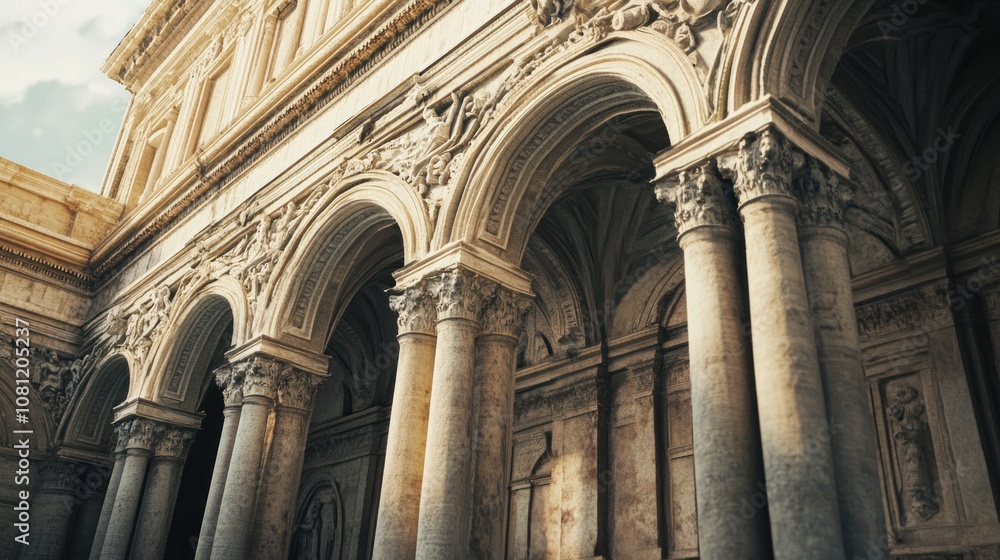 Ancient Roman Architecture: A Majestic Colonnade Ancient Roman Architecture: A Majestic Colonnade