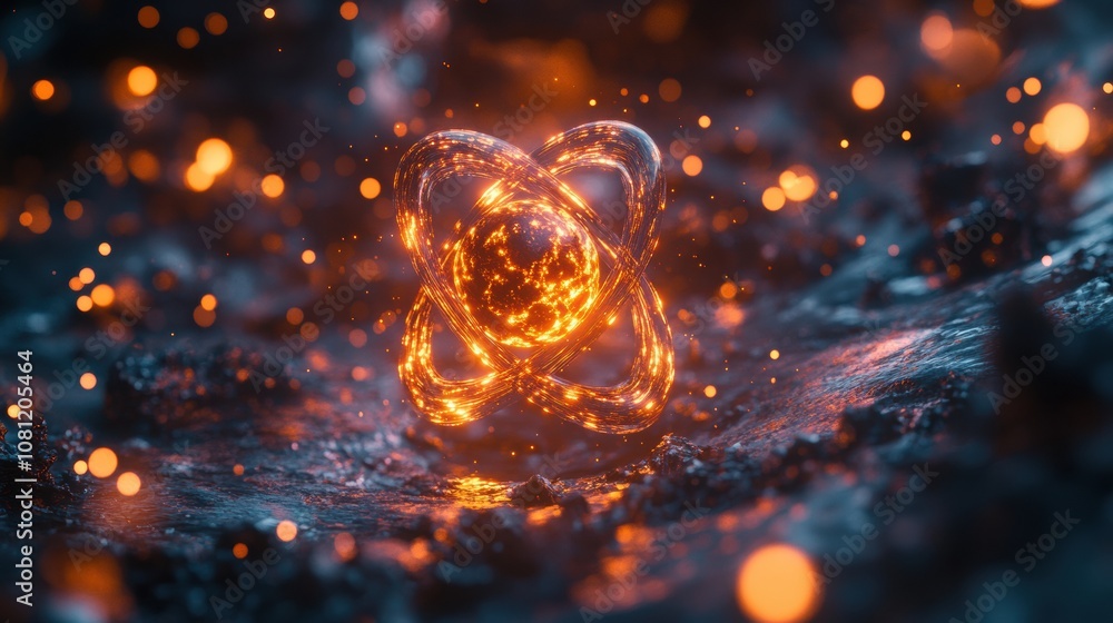 Cosmic Fire: A mesmerizing abstract image of a fiery sphere surrounded by a glowing orb, evoking a sense of intense energy and cosmic power. Cosmic Fire: A mesmerizing abstract image of a fiery sphere surrounded by a glowing orb, evoking a sense of intense energy and cosmic power.