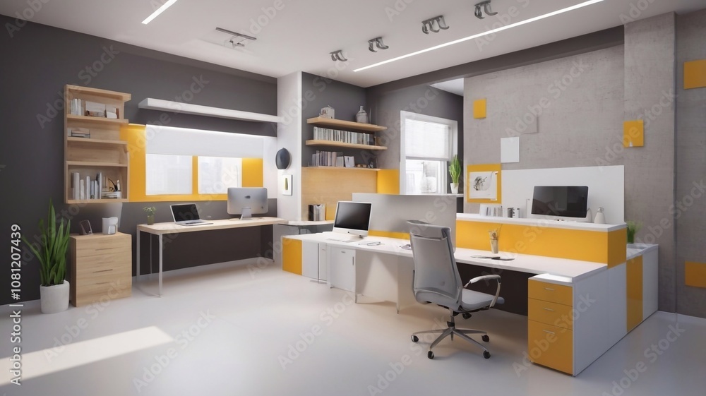 Grey and yellow room design Grey and yellow room design