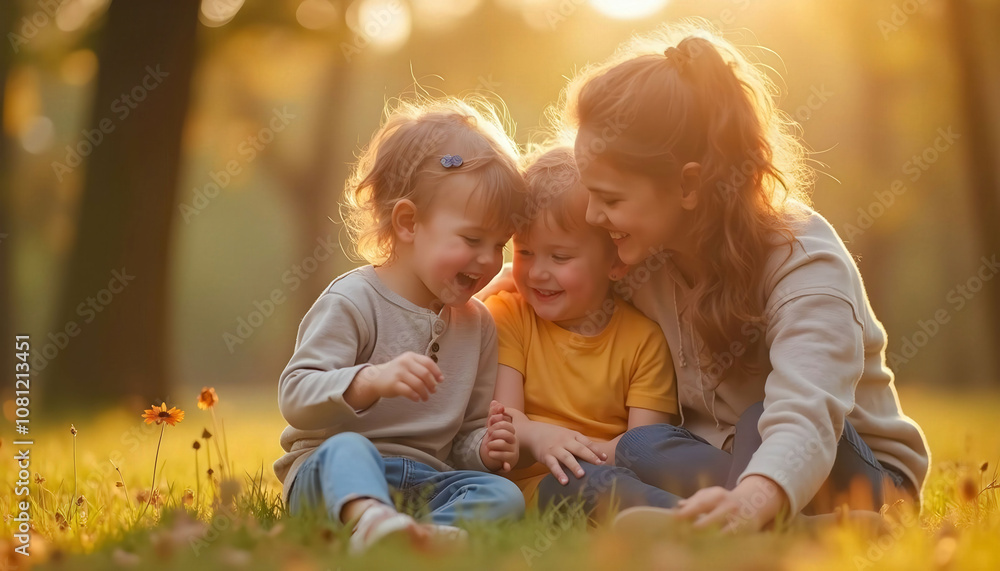 Kids enjoying quality time with their families, showcasing love, togetherness, and strong family bonds Kids enjoying quality time with their families, showcasing love, togetherness, and strong family bonds