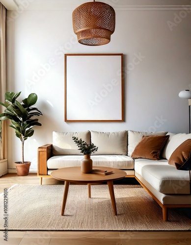 Mock up nowoczesne wnętrze