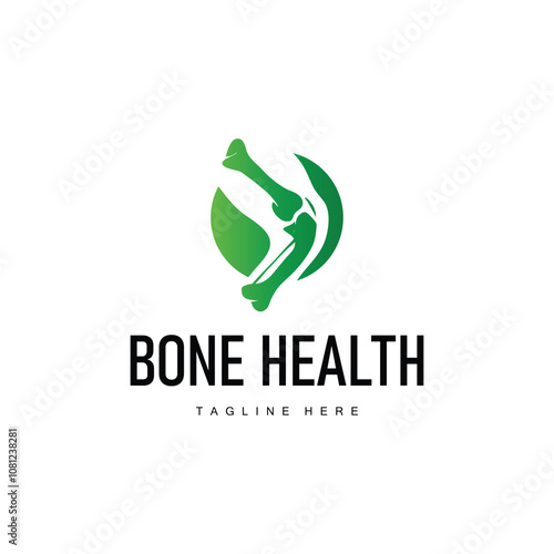Bone Logo, Bone Care Health Design, Simple Symbol Template Illustration