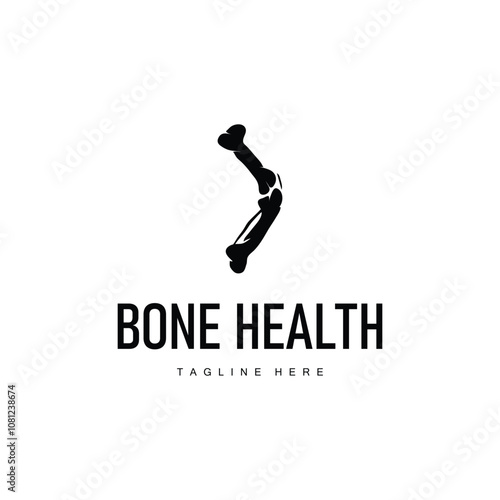 Bone Logo, Bone Care Health Design, Simple Symbol Template Illustration