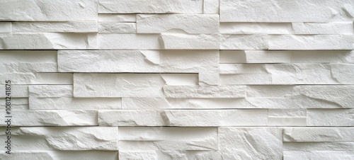 White Stone Wall Texture: Modern Minimalist Background