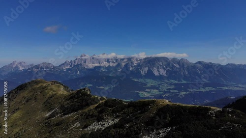 Drone video of the Dachstein Mountains Austria