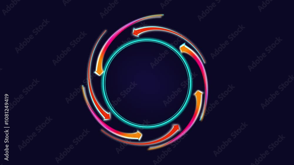 circle glowing sign circle glowing sign