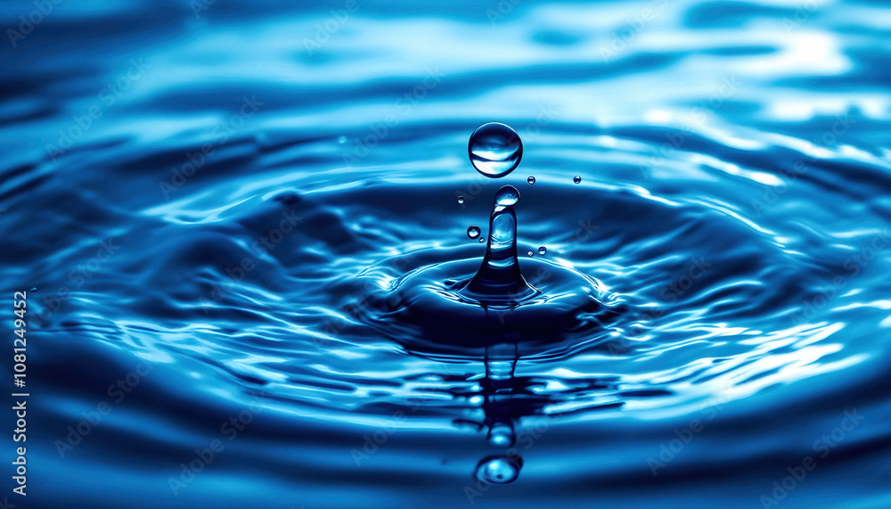 A drop of water creating ripples, symbolizing the influence of one person on the world and the power of small actions to create change. A drop of water creating ripples, symbolizing the influence of one person on the world and the power of small actions to create change.