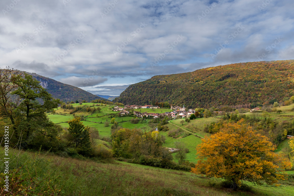 Obraz premium Oncieu, Bugey, Ain, France. Referred to locally as the 