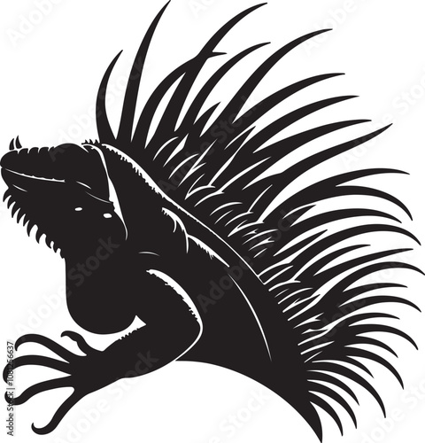 Meerkat Silhouette Vector Art on White Background - Alert Desert Animal Icon Design

