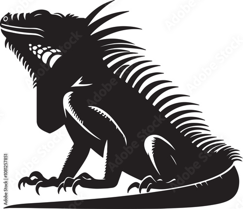 Meerkat Silhouette Vector Art on White Background - Alert Desert Animal Icon Design

