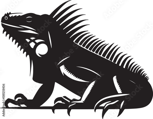 Meerkat Silhouette Vector Art on White Background - Alert Desert Animal Icon Design

