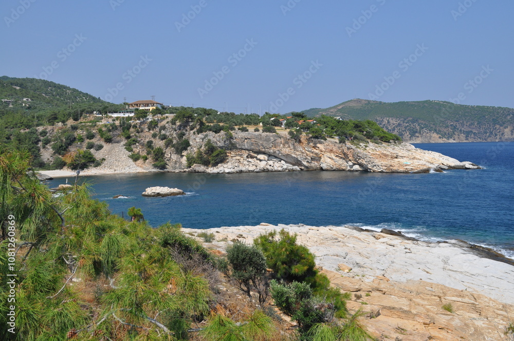 Rajskie widoki na greckiej wyspie Thassos Rajskie widoki na greckiej wyspie Thassos