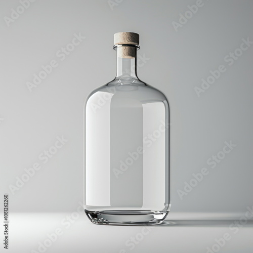 packaging mockup, glass bottle for advertisement