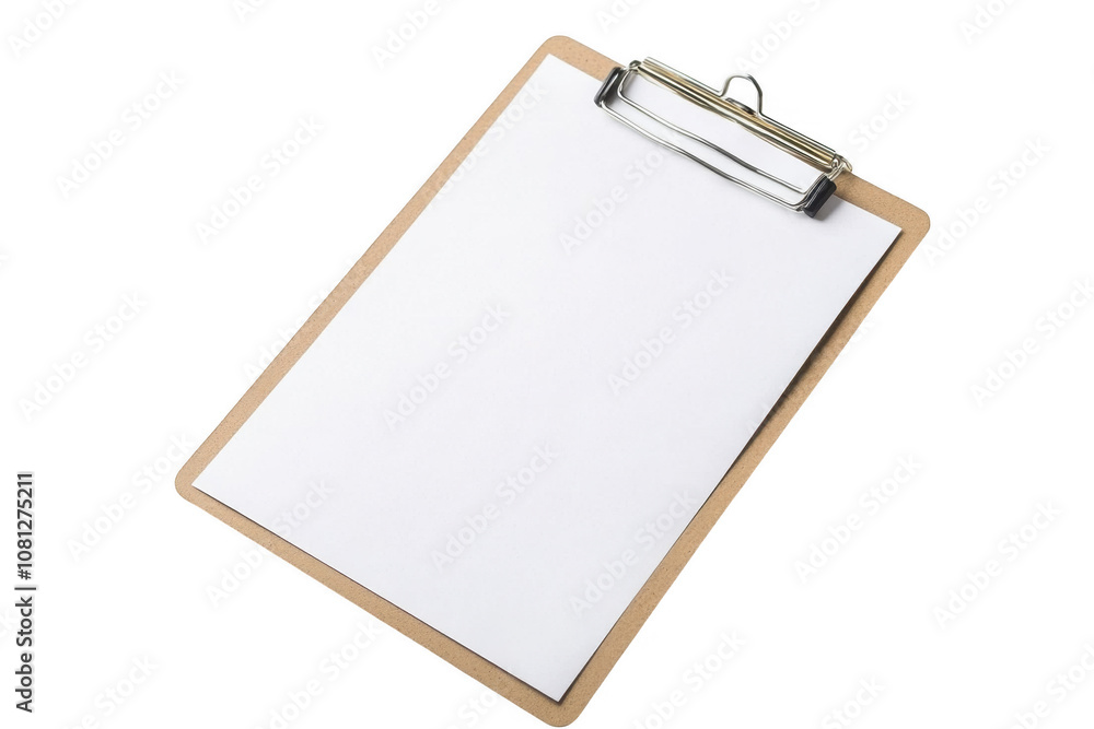 Clipboard With Blank Paper Isolated On Transparent Background Clipboard With Blank Paper Isolated On Transparent Background