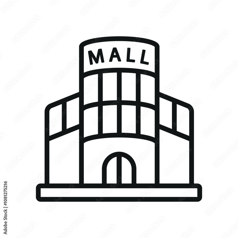 Mall building icon vector design templates simple and modern Mall building icon vector design templates simple and modern