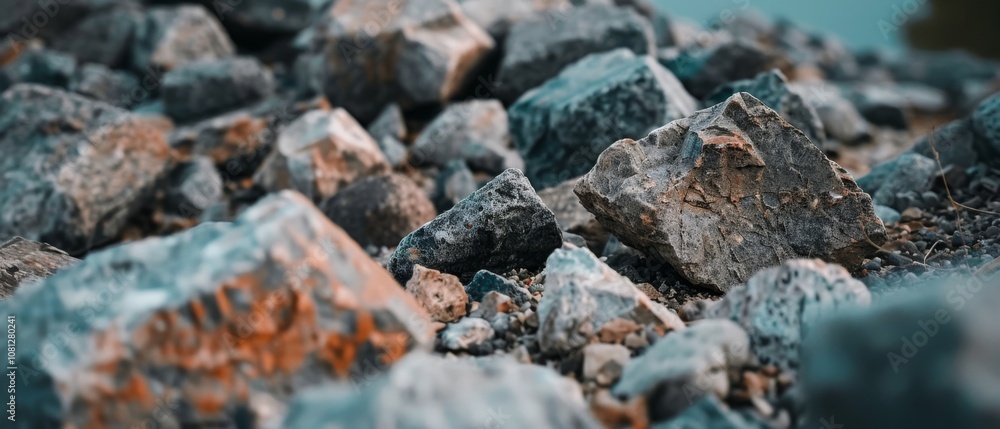 Close-up of rugged rock formations, showcasing natural texture and earthy hues under diffused light. Close-up of rugged rock formations, showcasing natural texture and earthy hues under diffused light.