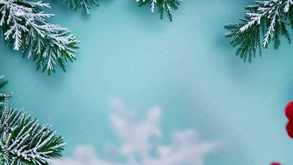 White snowflake held by hands in red gloves against soft winter background with frosted branches White snowflake held by hands in red gloves against soft winter background with frosted branches