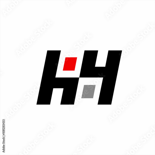 Design the letter HH or H4 logo with a chair concept.