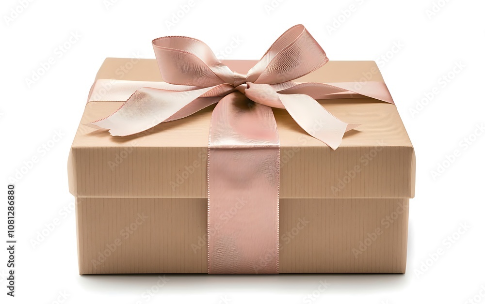 gift box with bow isolated on white background. gift box with bow isolated on white background.