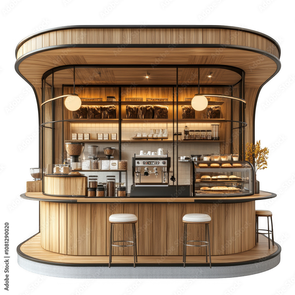 Coffee Shop Isolated On Transparent Background Coffee Shop Isolated On Transparent Background