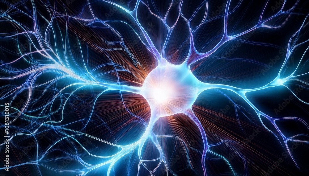 bright light energy abstract background plasma or electric discharge in dark space macro view of neural network concept of ai science research bright light energy abstract background plasma or electric discharge in dark space macro view of neural network concept of ai science research