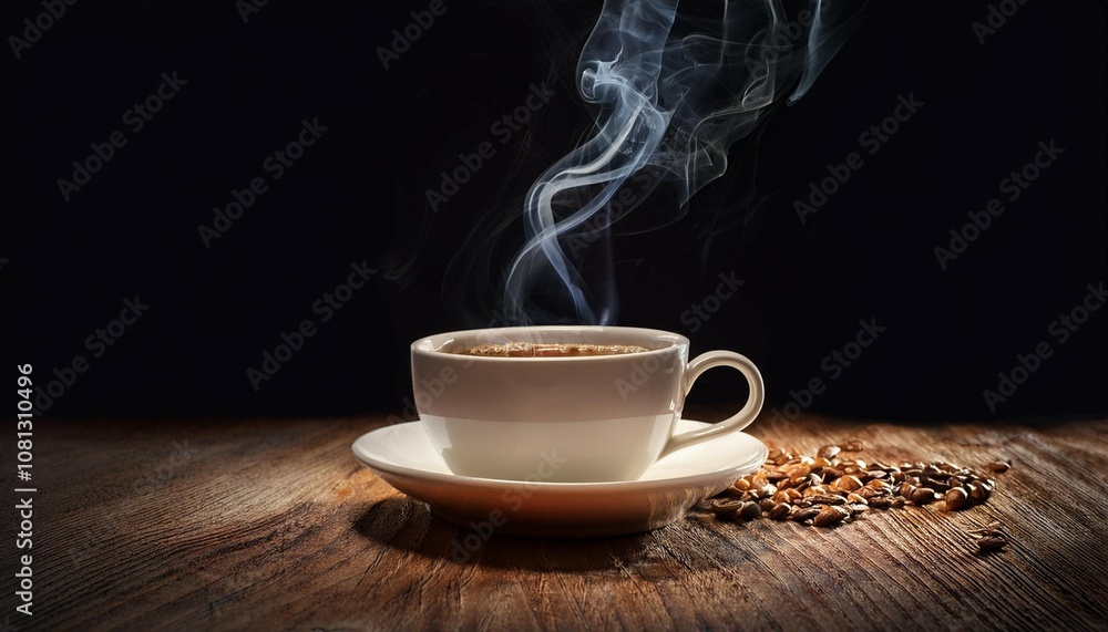 cup of coffee with smoke cup of coffee with smoke