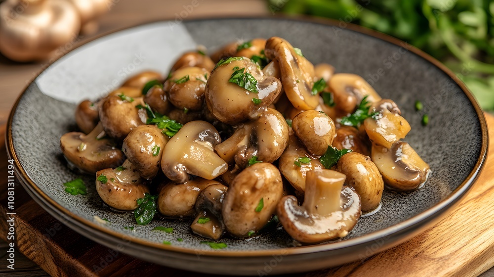 Marinated mushrooms with garlic Marinated mushrooms with garlic
