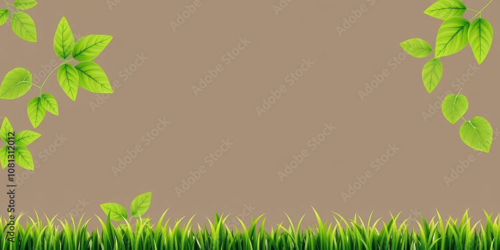 Realistic green grass border pattern with seamless design for natural backgrounds and decorations, botany, isolated, nature Realistic green grass border pattern with seamless design for natural backgrounds and decorations, botany, isolated, nature